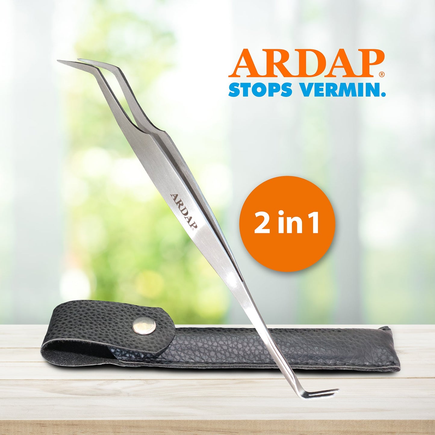 ARDAP Zeckenhaken mit Pinzette: Präzises Werkzeug zur Zeckenentfernung
